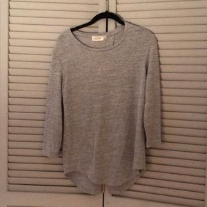 Sweater top with open back